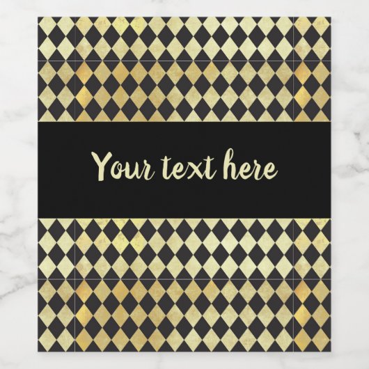 Harlequin, , met nood en zwart wijn etiket (Enkel label)