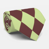 Harlequin Mint en Brown Stropdas (Opgerold)