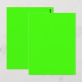 Harlequin Neon Groene Stevige Kleur Briefkaart (Voorkant / Achterkant)