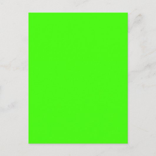 Harlequin Neon Groene Stevige Kleur Briefkaart (Voorkant)