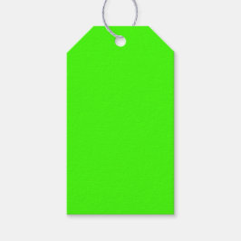 Harlequin Neon Groene Stevige Kleur Cadeaulabel