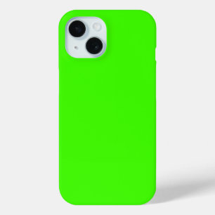 Harlequin Neon Groene Stevige Kleur iPhone 15 Case
