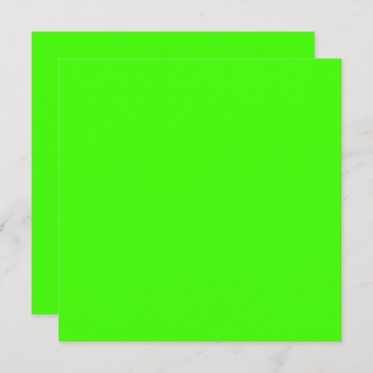 Harlequin Neon Groene Stevige Kleur Kaart (Voorkant / Achterkant)