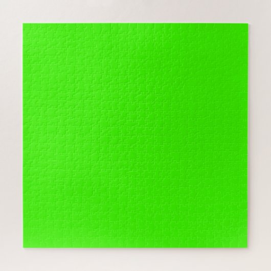 Harlequin Neon Groene Stevige Kleur Legpuzzel (Horizontaal)