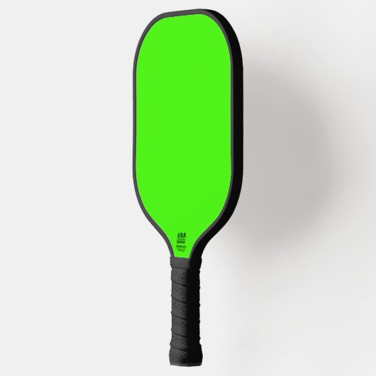 Harlequin Neon Groene Stevige Kleur Pickleball Paddle (Links)