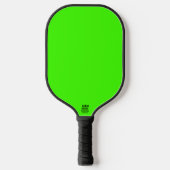 Harlequin Neon Groene Stevige Kleur Pickleball Paddle (Voorkant)