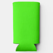 Harlequin Neon Groene Stevige Kleur Seltzer Blikjeskoeler (Achterkant)