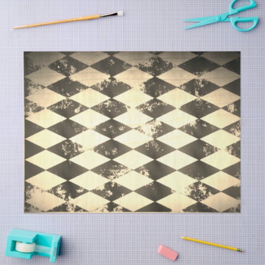 Harlequin, onderdruk tissuepapier (Craft)