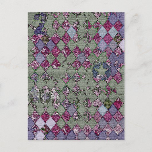 Harlequin-ontwerp Briefkaart (Voorkant)