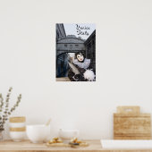 Harlequin op de brug van de Sighs Poster (Keuken)