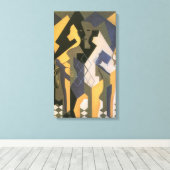 Harlequin op een tafel van Juan Gris,  Cubisme Canvas Afdruk (Insitu (Houten vloer))