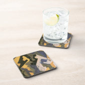 Harlequin op een tafel van Juan Gris,  Cubisme Drankjes Onderzetter (Rechterzijde)