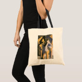 Harlequin op een tafel van Juan Gris,  Cubisme Tote Bag (Voorkant (product))