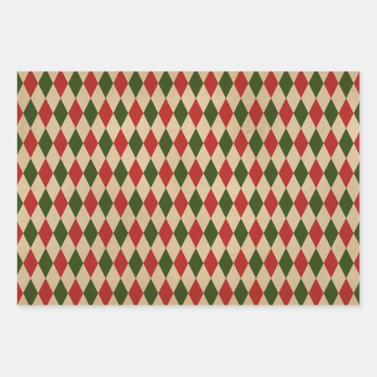 Harlequin Patronen Inpakpapier Vel (Voorkant)