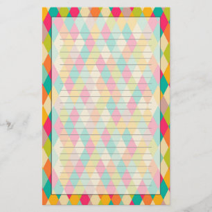 Harlequin  patroon briefpapier