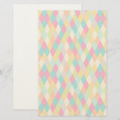 Harlequin  patroon briefpapier (Voorkant / Achterkant)