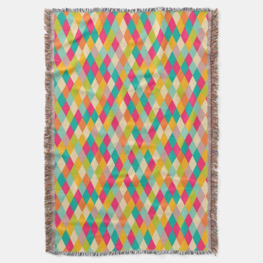 Harlequin  patroon deken (Voorkant Verticaal)