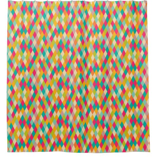 Harlequin  patroon douchegordijn (Voorkant)