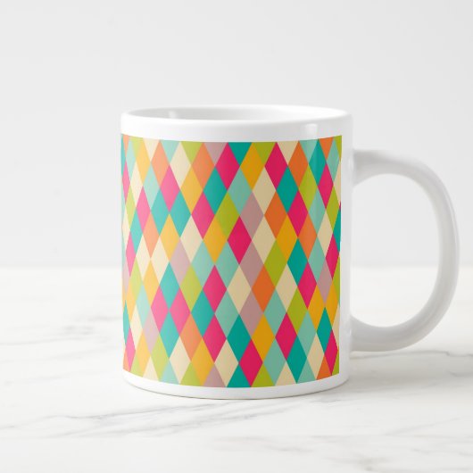 Harlequin  patroon grote koffiekop (Rechts)