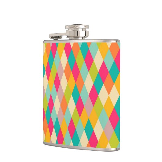 Harlequin  patroon heupfles (Links)