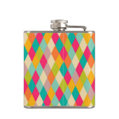 Harlequin  patroon heupfles (Achterkant)