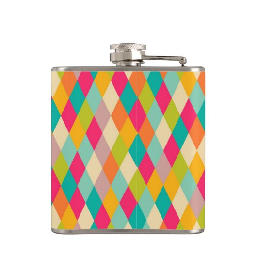 Harlequin  patroon heupfles (Achterkant)