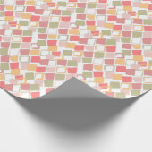 Harlequin-patroon in de zomerkleuren van popsicles cadeaupapier (Hoek)