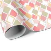 Harlequin-patroon in de zomerkleuren van popsicles cadeaupapier (Rol Hoek)