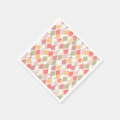 Harlequin-patroon in de zomerkleuren van popsicles servet (Hoek)