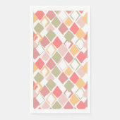 Harlequin-patroon in de zomerkleuren van popsicles servet (Voorkant)