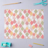 Harlequin-patroon in de zomerkleuren van popsicles tissuepapier (Craft)