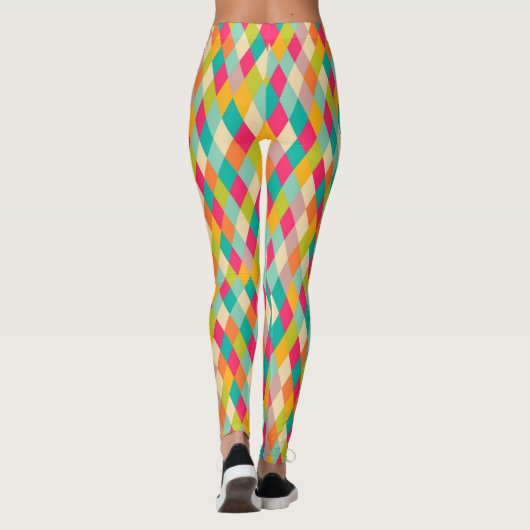 Harlequin  patroon leggings (Achterkant)