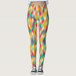 Harlequin  patroon leggings