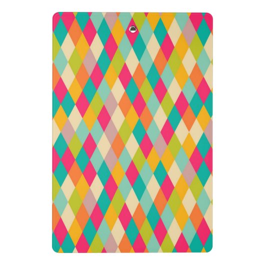 Harlequin  patroon mini klembord (Achterkant)