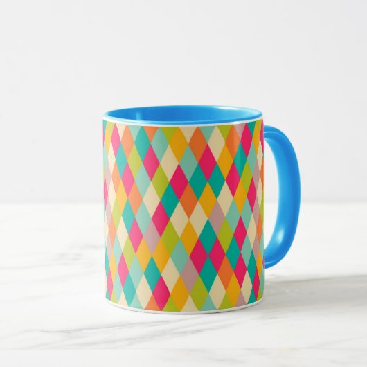 Harlequin  patroon mok (Voorkant rechts)