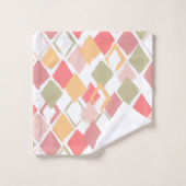 Harlequin patroon popsicles zomerkleuren diamant bad handdoek (Wasdoekje)