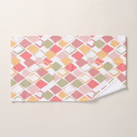 Harlequin patroon popsicles zomerkleuren diamant bad handdoek (Handdoek)