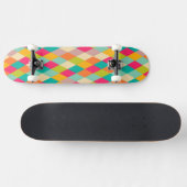 Harlequin patroon skateboard (Horizontaal)