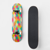 Harlequin patroon skateboard (Voorkant)