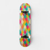 Harlequin patroon skateboard (Voorkant)