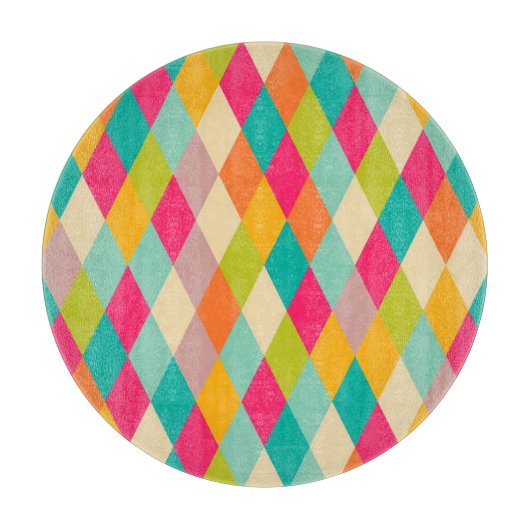 Harlequin  patroon snijplank (Voorkant)