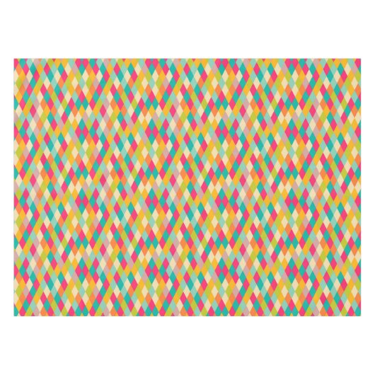 Harlequin patroon tafelkleed (Voorkant (Horizontaal))