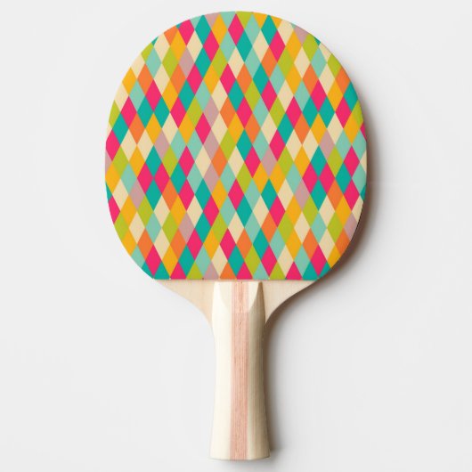 Harlequin  patroon tafeltennisbatje (Voorkant)