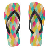 Harlequin  patroon teenslippers (Voetbed)