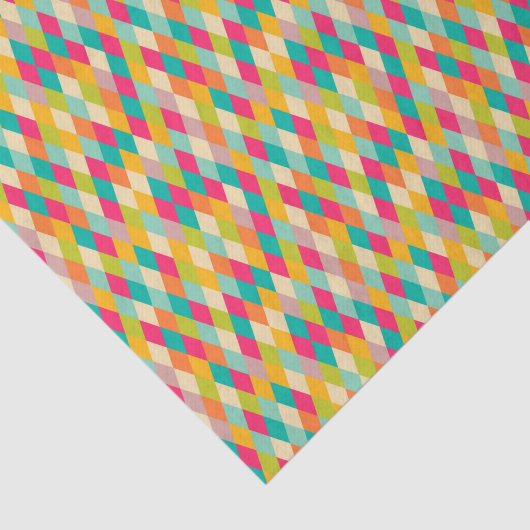 Harlequin  patroon tissuepapier (Detail)