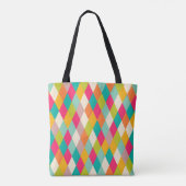 Harlequin  patroon tote bag (Achterkant)