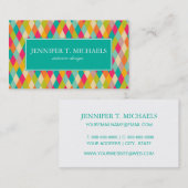 Harlequin  patroon visitekaartje (Voorkant / Achterkant)