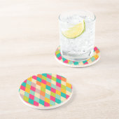 Harlequin patroon zandsteen onderzetter (Zijkant)