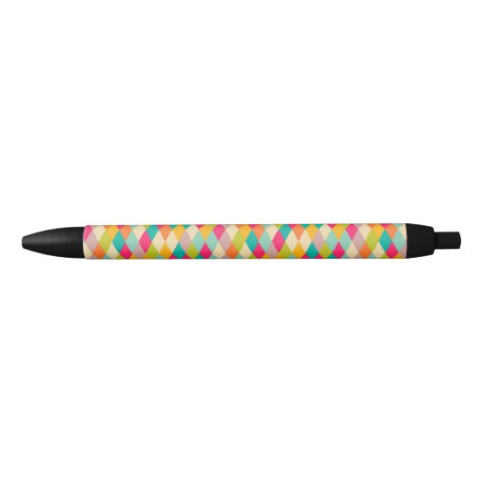Harlequin  patroon zwarte inkt pen (Voorkant)