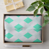 Harlequin Pattern Mint Green Cool Trendy Tissuepapier (Geschenk)